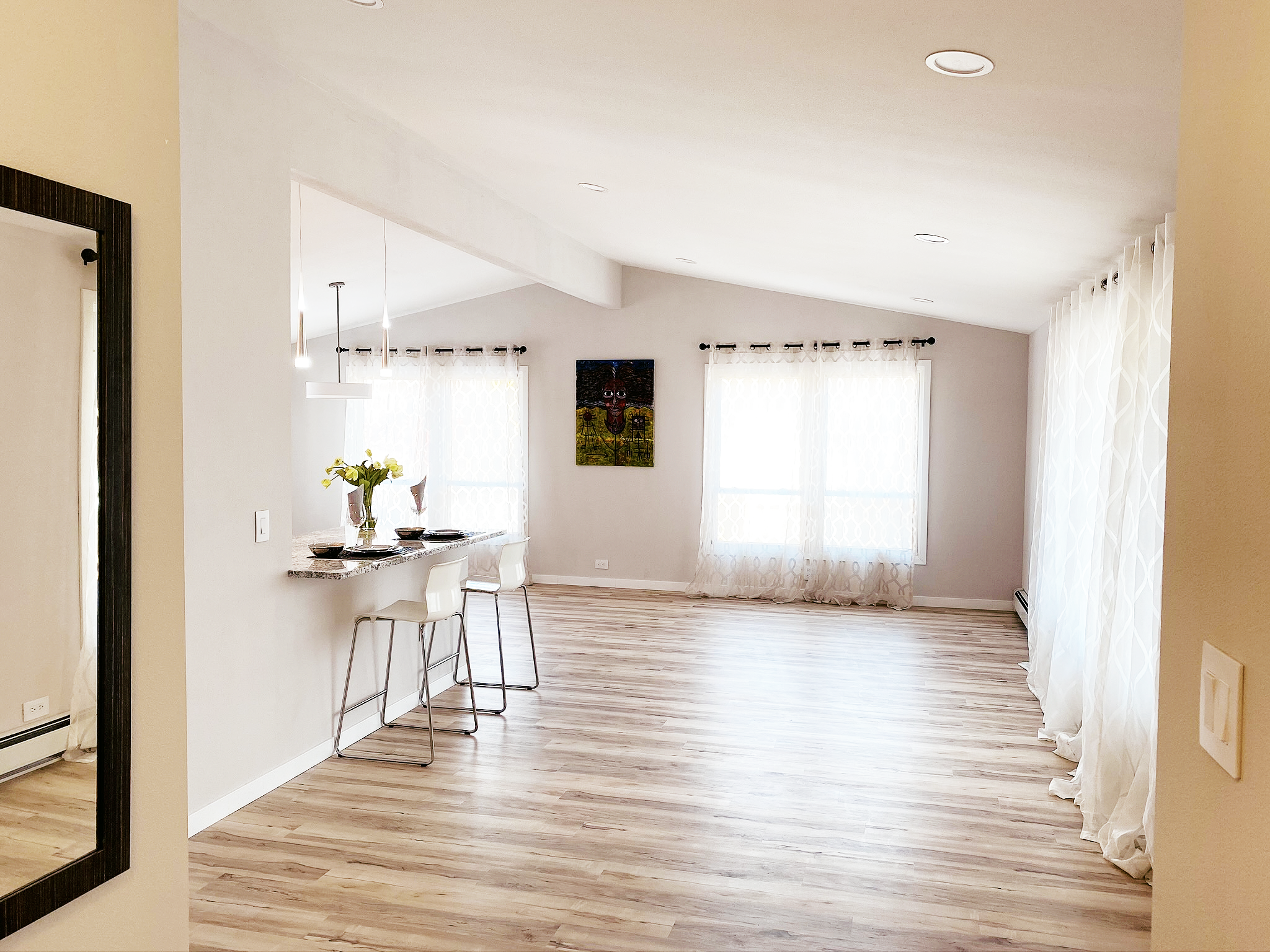 After renovation - transformed space